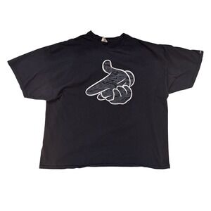 Vintage Crooks & Castles Graphic Tee Men 3XL Black Y2K Streetwear Skater Hip Hop